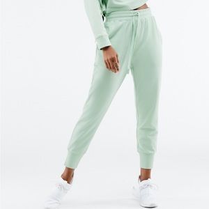Fabletics Luxe Terry Joggers in Dusty Teal Size Small